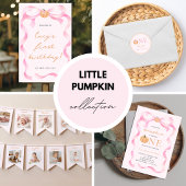 Little Pumpkin 1st Birthday Photo Banner バンティングフラッグ