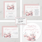 ピンクリトルカボチャありがとう ラウンドシール