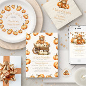 リトルカボチャおむつラッフルシャワー エンクロージャーカード