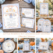 Clothesline Little Pumpkin 秋の赤ちゃんお披露目会 招待状