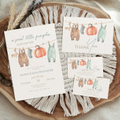 Little Pumpkin Boy Clothsありがとう来。 ポスター
