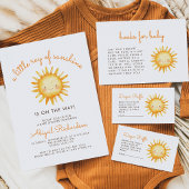 Little Ray of Sunshine Cute Baby Shower スクエアシール