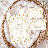 Little Sprout Rustic Garden Baby Shower 招待状