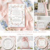 Little Wildflower Baby Shower  ペーパープレート