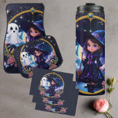 目の大きな小さなきらめく魔女。 ラベル