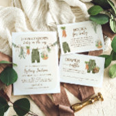 地元で栽培されたファーマーズマーケットベビーシャワー サンキューカード