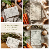 地元で育った素朴ファーマーズマーケットおむつラッフル エンクロージャーカード