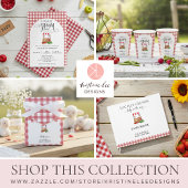 Books for Baby Locally Grown Baby Shower Gingham エンクロージャーカード