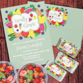 局所的に成長したファーマーズマーケット誕生日 招待状