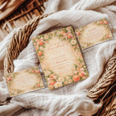 Love at First Peach Bridal Shower 招待状