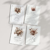 Love in Bloom Mocha Mousse Floral Bride to Be アドバイスカード
