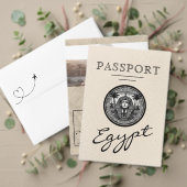 Silver Egypt Passport Wedding Save the Date セーブザデート (この独立クリエイターのコレクションをカスタマイズ。テスト)