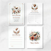 Mocha Mousse Love is Brewing Bridal Shower アドバイスカード