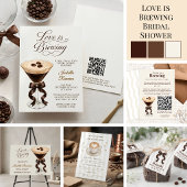 Warm Editorial Thanks A Latte Favor Sticker ラウンドシール
