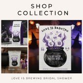 Love is Brewing Cauldron Halloween Bridal Shower 招待状