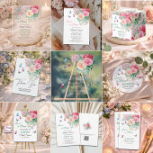 Love is in Bloom Butterflies Bridal Shower 招待状