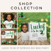 Lucky to be St Patrick's Day Clover Kids Birthday バンティングフラッグ