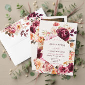 Lush Fall Floral Wedding Hand Fan ハンドファン (この独立クリエイターのコレクションをカスタマイズ。テスト)