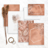 ラッシュパーム結婚リーフズフレームテラコッタID956 ペーパープレート