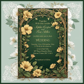 Luxurious Alphonse Mucha Flora Green Seating Chart ポスター
