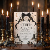 ゴシック風セイヴ・ザ・デートカード|Till Death Do Us Part 招待状