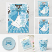 [SKII] Blue Magical Girl Birthday Invitation 招待状