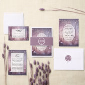 Magical Lavender Fairy Lights Wedding テーブルナンバー (この独立クリエイターのコレクションをカスタマイズ。)