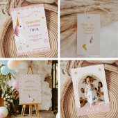 ワンフォトマジカルユニコーンパステルサンキューカード サンキューカード