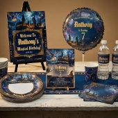 Wizards & Witches Birthday Magical Party ペットボトルラベル