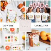 水ガーリー色のトロピカルシトラスフルーツ |モノグラム トートバッグ