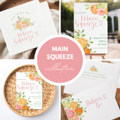 Main Squeeze Citrus Bridal Shower ラウンドシール