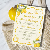 レモンブライダルシャワーアドバイスカード 招待状