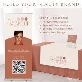 Custom Elegant Modern Makeup Artist エプロン