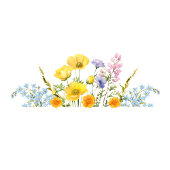 ママビーワイルドフラワーベビーシャワー ペーパープレート