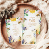 ママtoビー山花蜜蜂ママ赤ちゃんシャワー 招待状