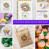 Mardi Gras King Crown Uncle-to-be 缶バッジ