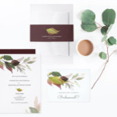 ブライドメイド提案カード秋の緑 招待状