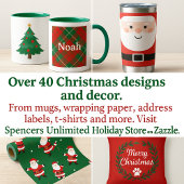 Holiday Cheer Personalized Christmas スクエアシール