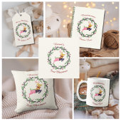 1st Christmas Deer with Wreath Customize Acrylic オーナメント