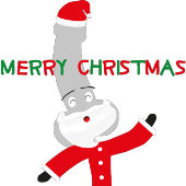 メリークリスマスのトナカイのサンタ恐竜の首のネクタイ ネクタイ