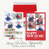 クリスマス 赤と緑 カスタム ギフトタグ