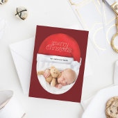 Merry Christmas Red Santa Hat Baby Holiday マグカップ