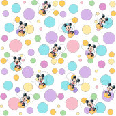 Mickey Mouse Polka Dot  red Baby Shower ウォーターボトル