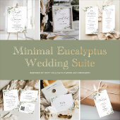 Eucalyptus Wedding Reception Enclosure Cards 出欠カード