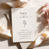 Minimal Baby in Bloom Baby Shower Banner 横断幕