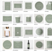 赤ちゃんシャワーサークルフラワーミニマルブラウン 招待状