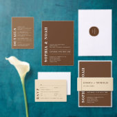 シンプルダークモダン結婚差出人住所 ラベル (この独立クリエイターのコレクションをカスタマイズ。)