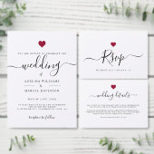 スクリプトエレガント赤いハート業モダン務に感謝 ギフトタグ (この独立クリエイターのコレクションをカスタマイズ。)