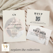 Editorial Ivory Monogram Photo Wedding メニュー