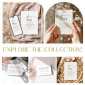 ホワイトミニマエレガントリストおむつラッフル エンクロージャーカード